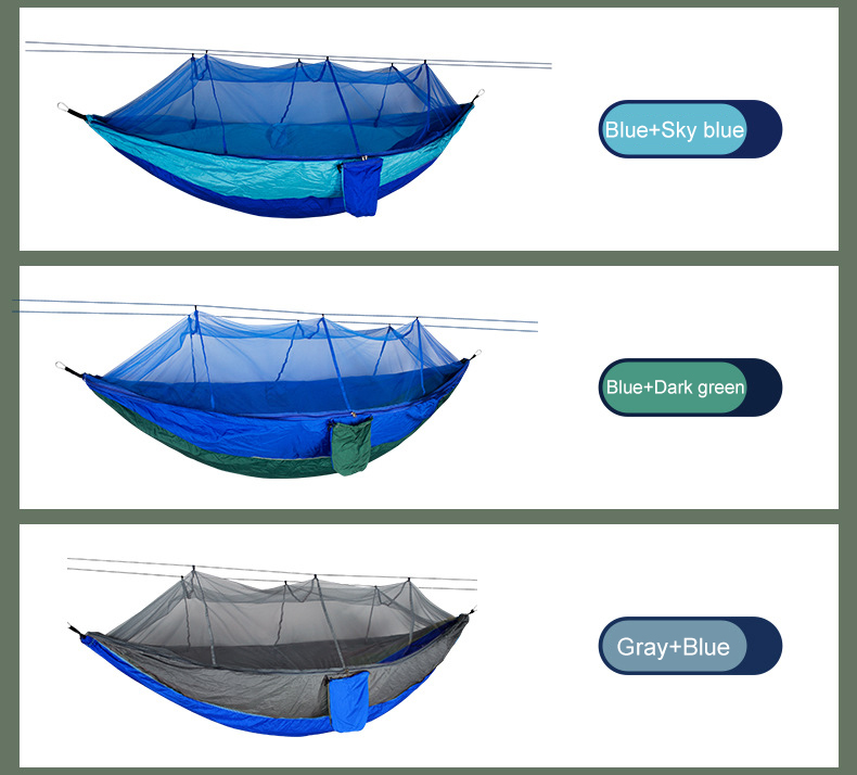 Cheap Goat Tents Outdoor Camping Hammock Portable Ultralight Tent 1 2 Person Hanging Bed with Mosquito Net Ultralight Tourist Sleeping Hammock   